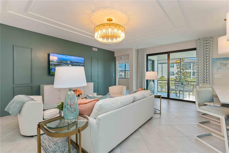 Furnished interior view inside a new home in Legends Cove, Bradenton (Image 13).