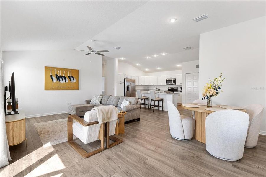 Furnished interior view inside a new home in , The Villages (Image 9). Furnished interior view inside a new home in , The Villages (Image 9).