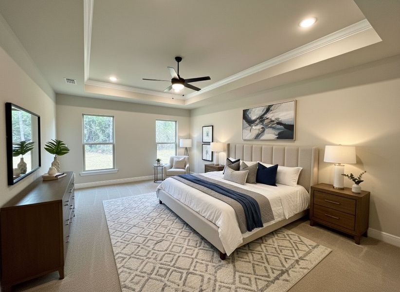 Furnished interior view inside a new home in Iron Rock, Cantonment (Image 4).