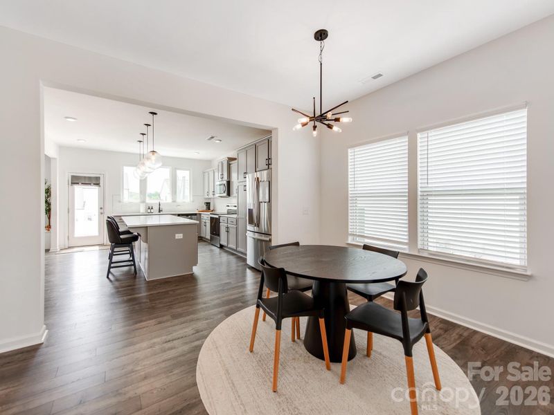 Furnished interior view inside a new home in Sutter's Mill II, Troutman (Image 26).