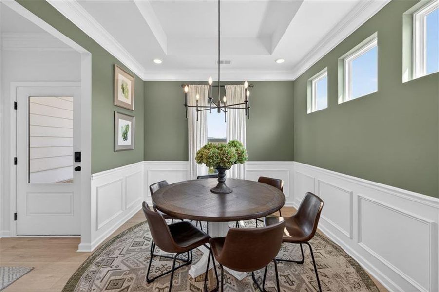 Furnished interior view inside a new home in Oakmont, Dallas (Image 32).