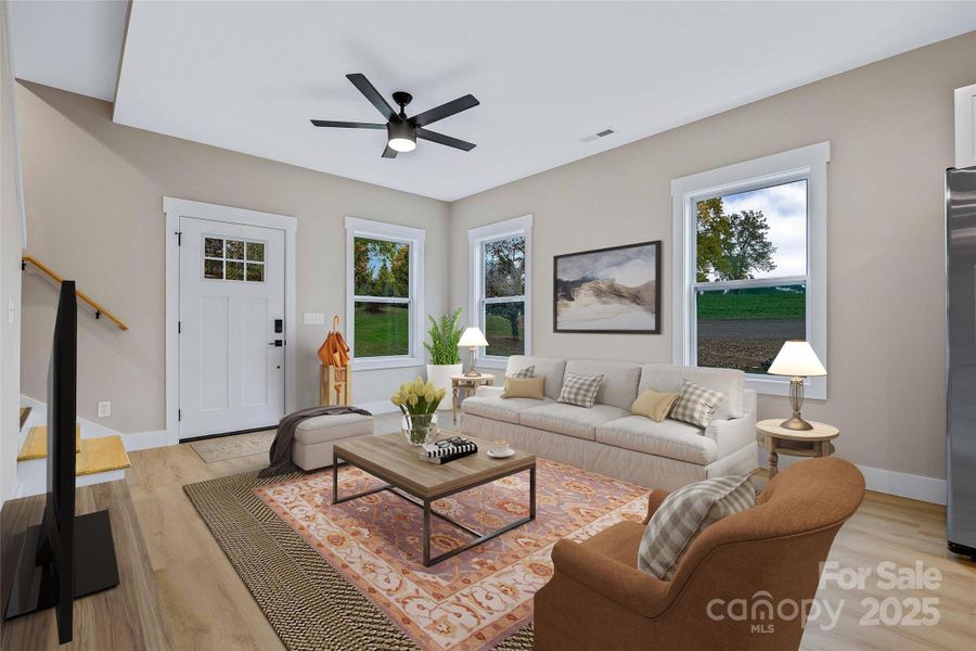 Furnished interior view inside a new home in , Pisgah Forest (Image 9). Furnished interior view inside a new home in , Pisgah Forest (Image 9).