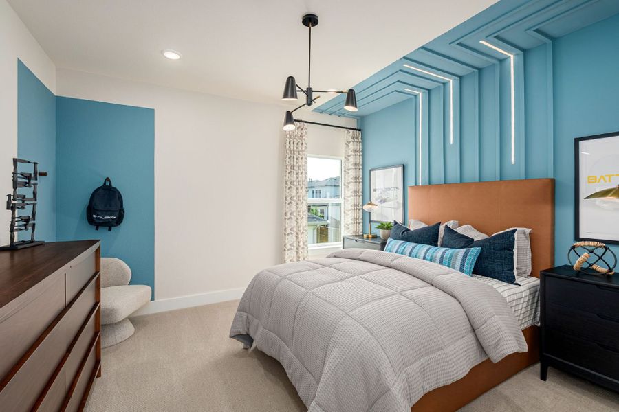 Furnished interior view inside a new home in Fields Select - 50's, Frisco (Image 35).