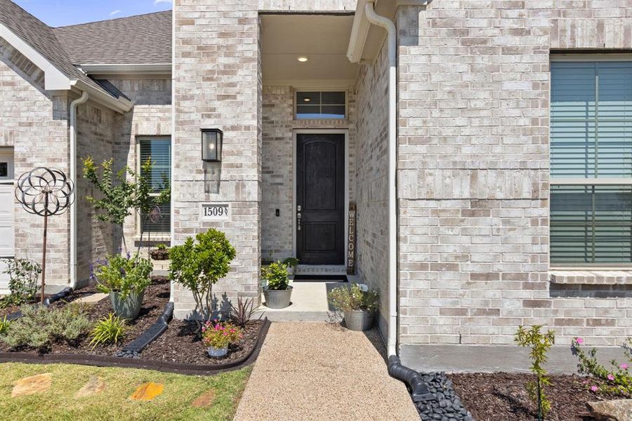 Front exterior of a new home in Inspiration, Lucas, TX, highlighting curb appeal (Image 19).