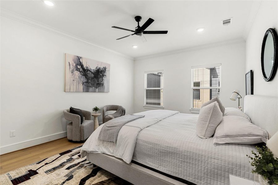 Furnished interior view inside a new home in , Houston (Image 9).