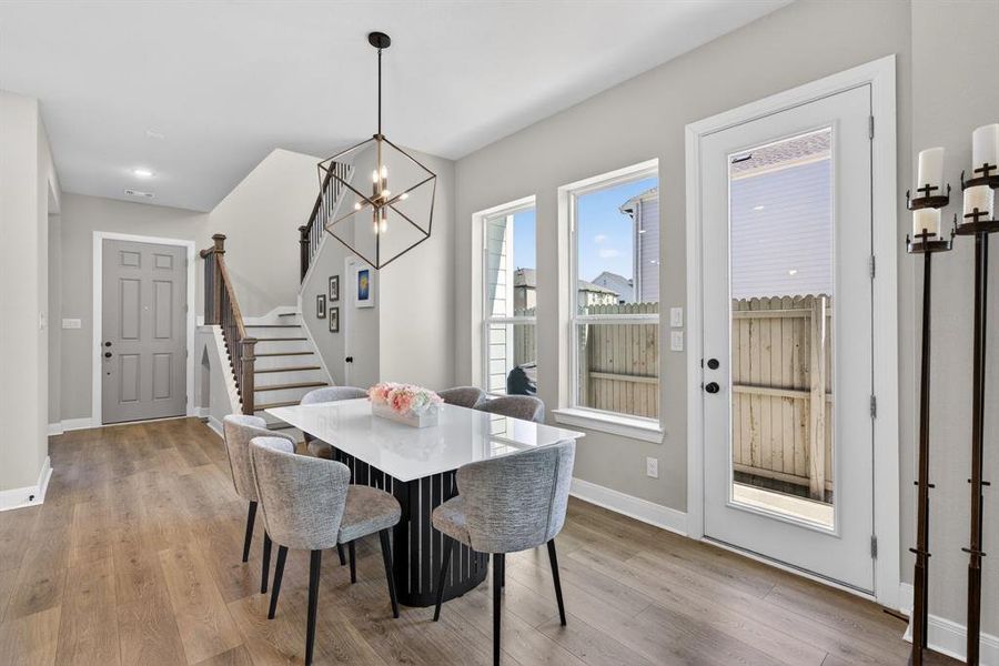 Furnished interior view inside a new home in The Retreat at Harvest, Argyle (Image 7).