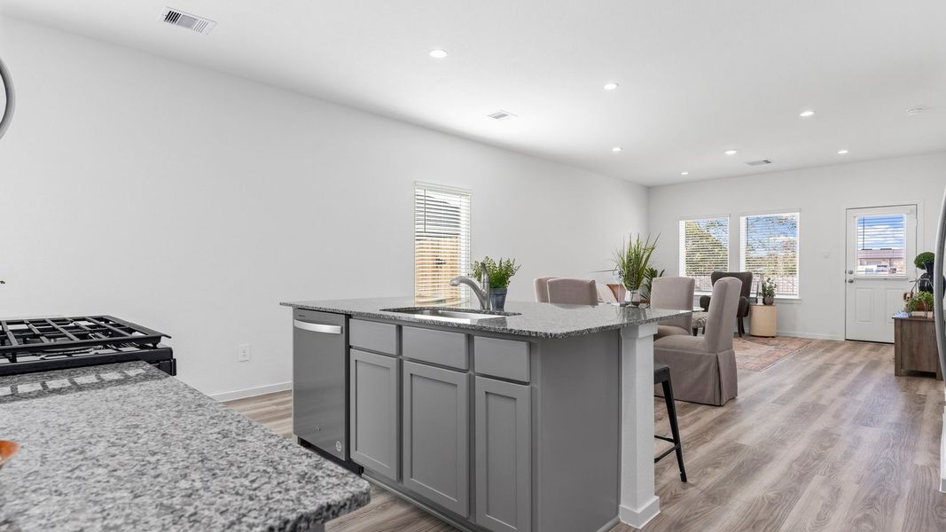 Furnished interior view inside a new home in Lakes at Westland Ranch, League City (Image 6). Furnished interior view inside a new home in Lakes at Westland Ranch, League City (Image 6).