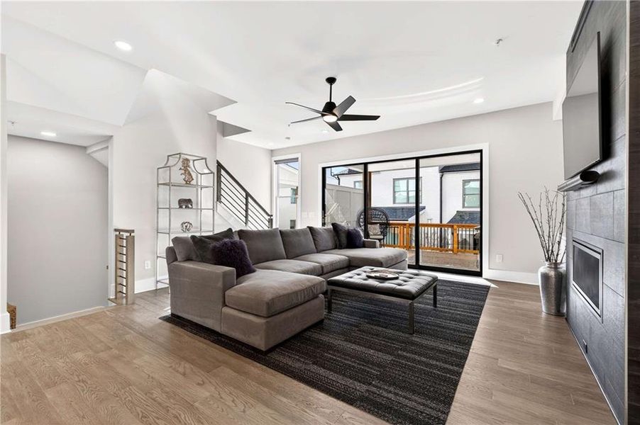 Furnished interior view inside a new home in , Atlanta (Image 20).