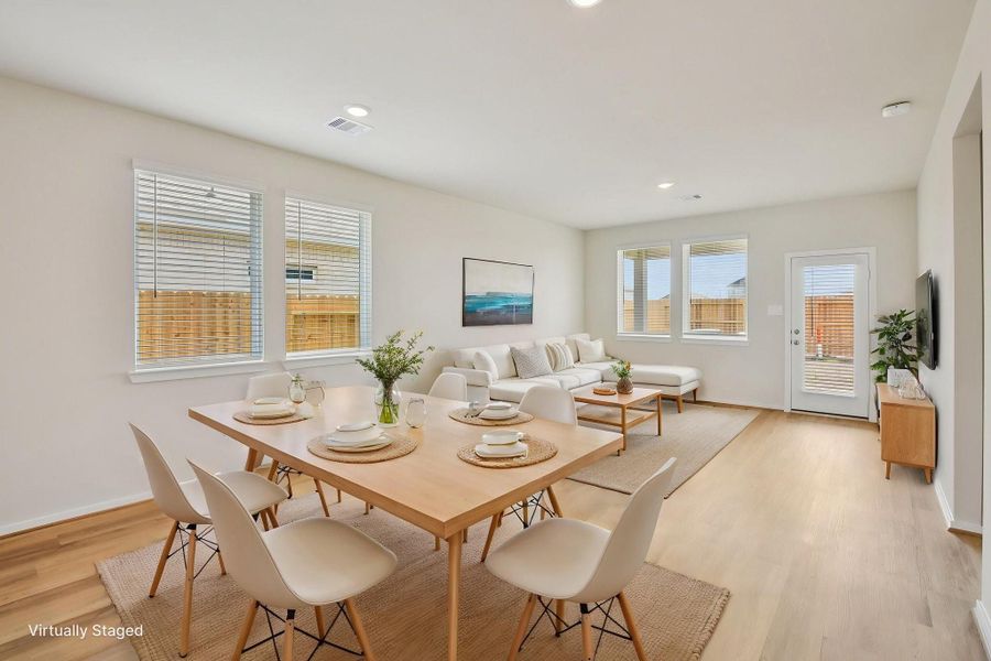 Furnished interior view inside a new home in Sanford Farms - Traditional Series, Waller (Image 14).