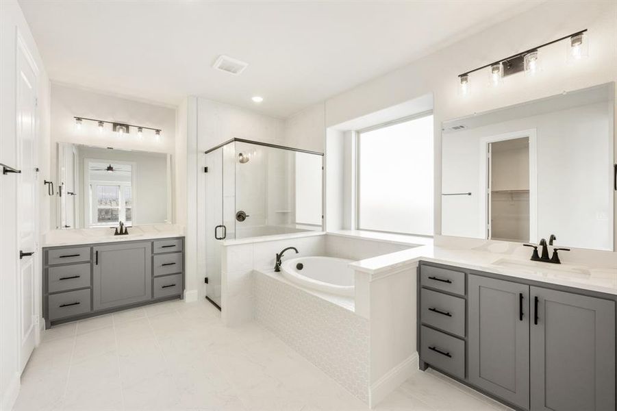 Furnished interior view inside a new home in Painted Tree, McKinney (Image 7). Furnished interior view inside a new home in Painted Tree, McKinney (Image 7).