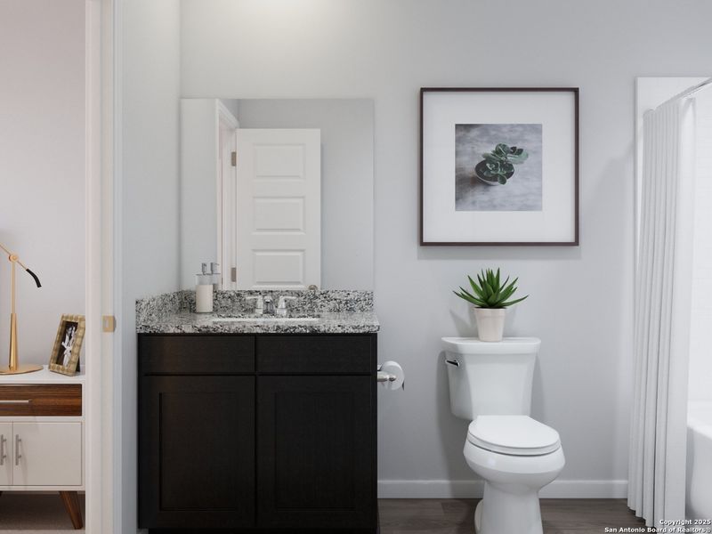 Furnished interior view inside a new home in Abbott Place, St. Hedwig (Image 22).