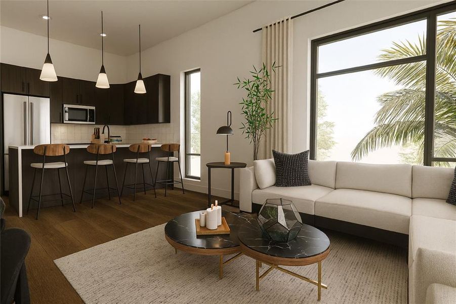 Furnished interior view inside a new home in , St. Petersburg (Image 7). Furnished interior view inside a new home in , St. Petersburg (Image 7).