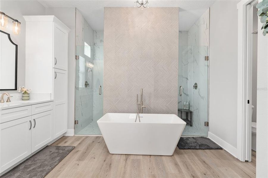 Furnished interior view inside a new home in , Oxford (Image 38).