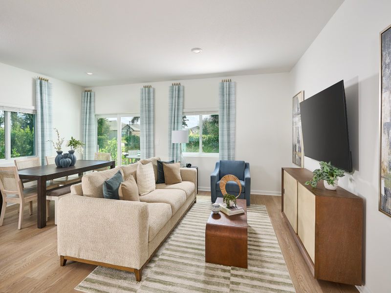 Furnished interior view inside a new home in Meritage Homes at Central Park, Port St. Lucie (Image 6).