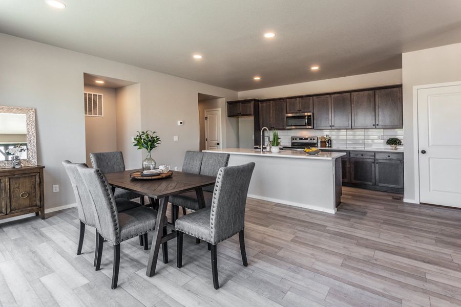 Furnished interior view inside a new home in Trailside, Timnath (Image 17).