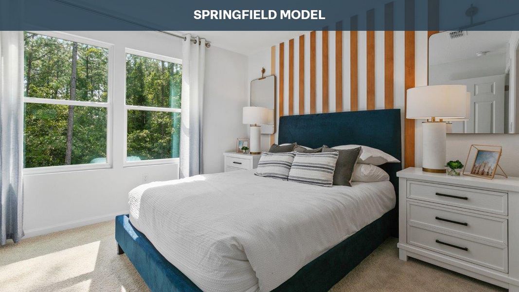 Furnished interior view inside a new home in Cordera Townhomes, St. Augustine (Image 13).