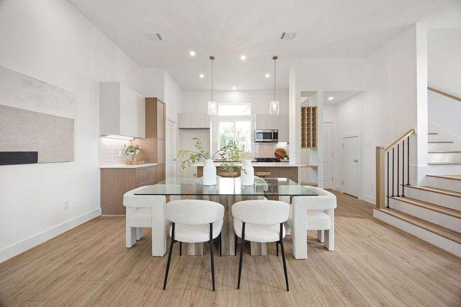 Furnished interior view inside a new home in Villas at Mary, Houston (Image 11).