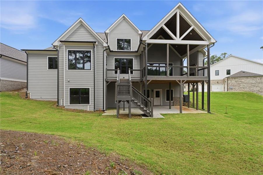 Exterior details and patio area of a home in , Marietta (Image 27).