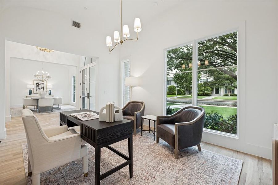 Furnished interior view inside a new home in , Highland Park (Image 6). Furnished interior view inside a new home in , Highland Park (Image 6).