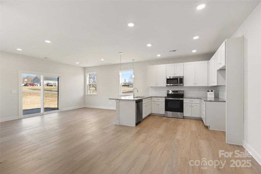 Furnished interior view inside a new home in , Olin (Image 6).