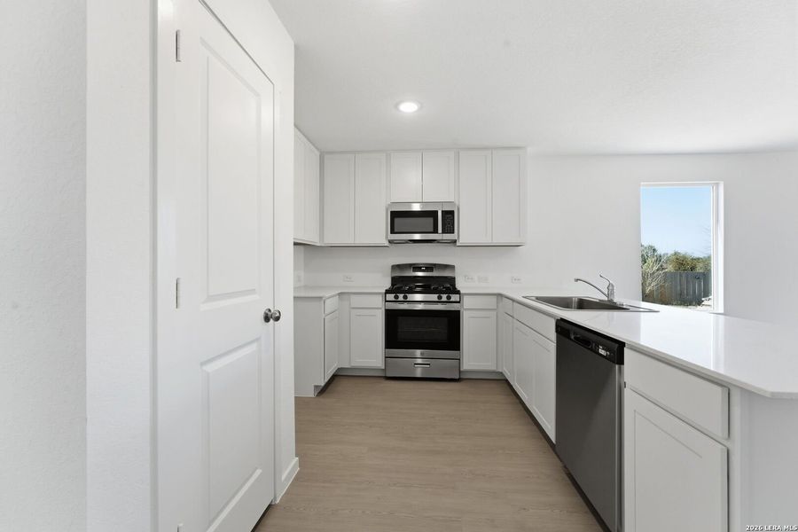 Furnished interior view inside a new home in , New Braunfels (Image 8). Furnished interior view inside a new home in , New Braunfels (Image 8).