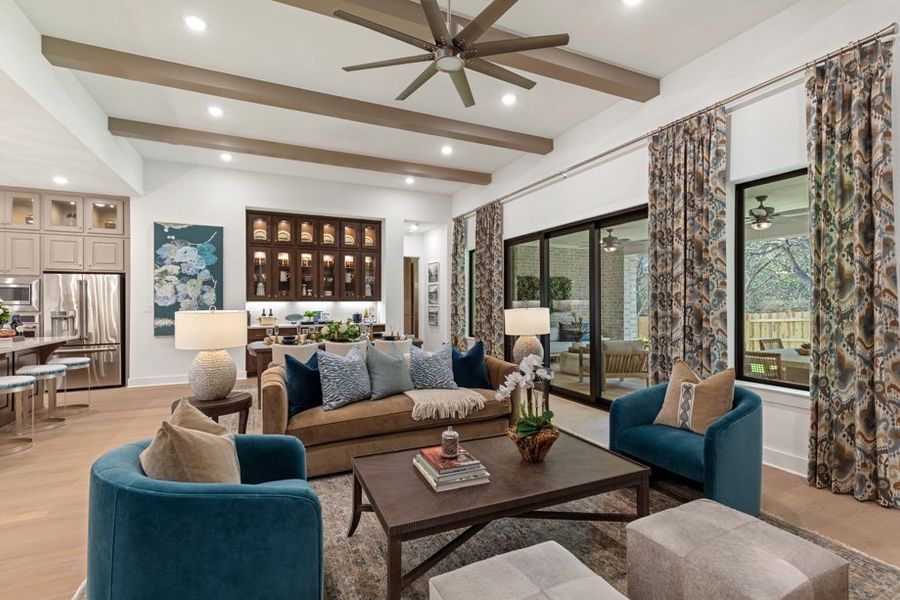 Representative Family Room - some options shown
