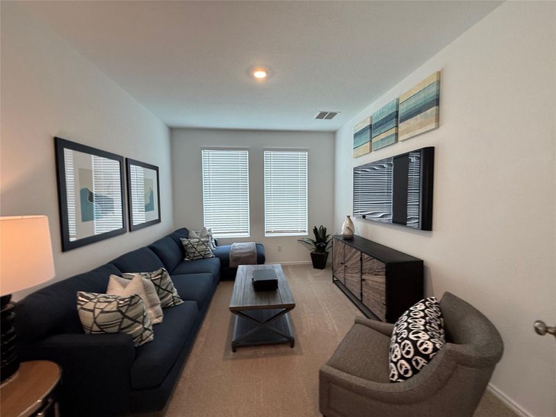 Furnished interior view inside a new home in Bertram Oaks: Classic Collection, Bertram (Image 5). Furnished interior view inside a new home in Bertram Oaks: Classic Collection, Bertram (Image 5).