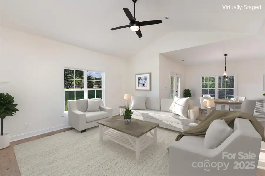 Furnished interior in a model home at Southern Oaks of Rowan in Salisbury (Image 3).