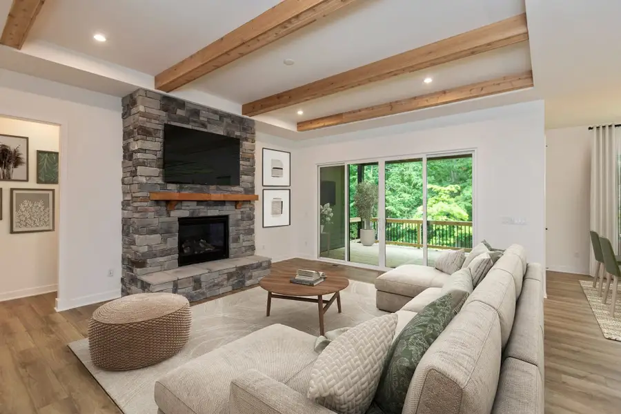 Representative furnished interior of a home built from the Winslow by Fischer Homes in Watson at Flowers Plantation, Clayton (Image 4).