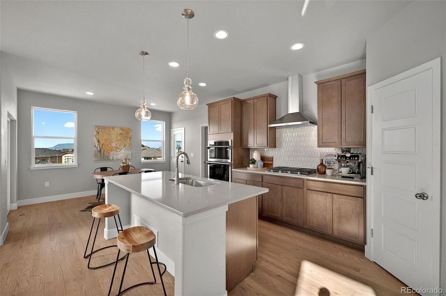 Furnished interior view inside a new home in , Colorado Springs (Image 14). Furnished interior view inside a new home in , Colorado Springs (Image 14).