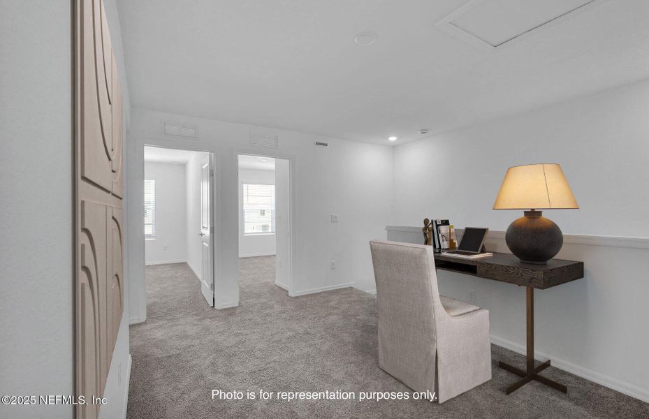 Furnished interior view inside a new home in , Jacksonville (Image 6). Furnished interior view inside a new home in , Jacksonville (Image 6).