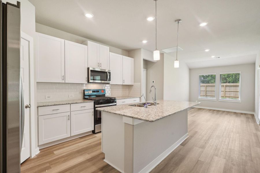 Furnished interior view inside a new home in Massey Oaks - Premier Series, Pearland (Image 13).