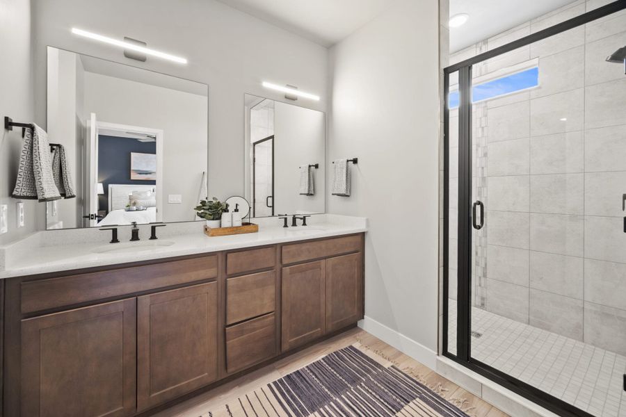 Furnished interior in a model home at Pony Park in Colorado Springs (Image 18).
