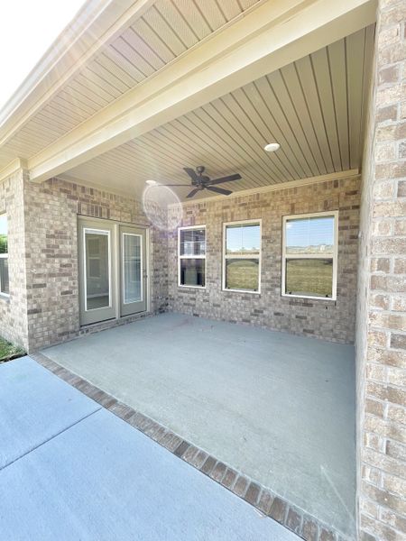 Exterior details and patio area of a home in Brandon Woods, Spring Hill (Image 2). Exterior details and patio area of a home in Brandon Woods, Spring Hill (Image 2).