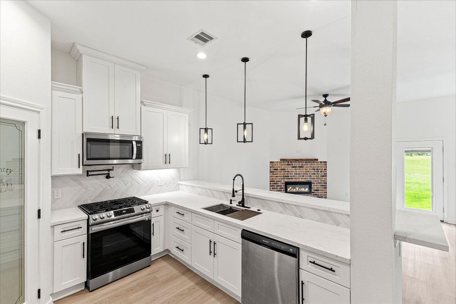 Furnished interior view inside a new home in , Willis (Image 5).