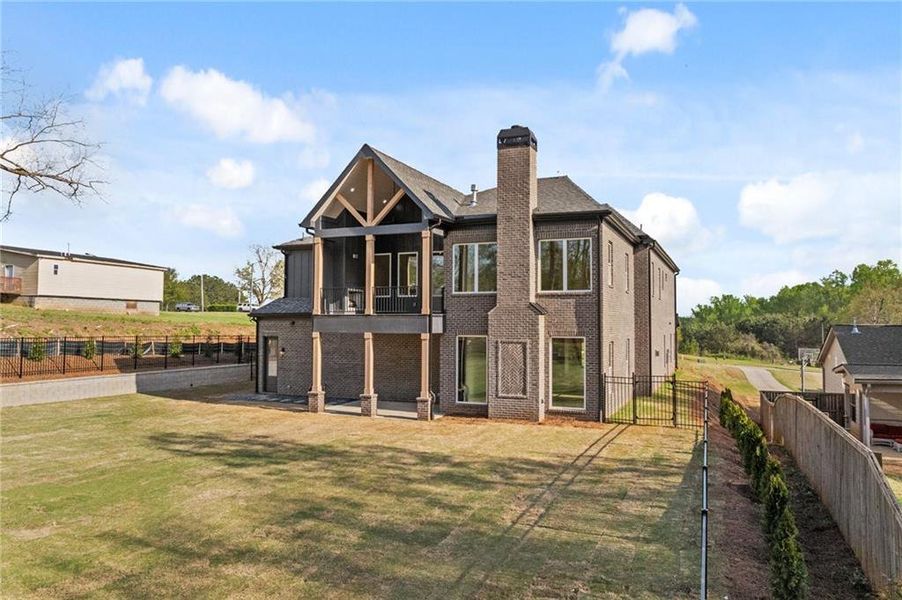 Front exterior of a new home in , Dacula, GA, highlighting curb appeal (Image 28). Front exterior of a new home in , Dacula, GA, highlighting curb appeal (Image 28).