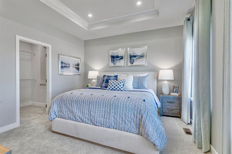 Representative furnished interior of a home built from the Mayer by Ryan Homes in Stowe Branch Townhomes, Charlotte (Image 23).