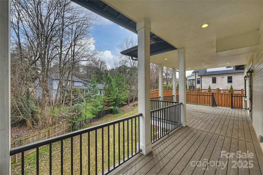 Back porch main level