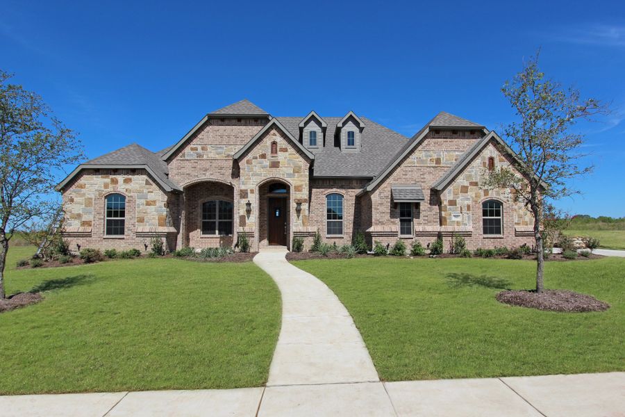 Representative exterior photo of a completed home built from the Lexington II by Our Country Homes in NorthGlen, Haslet, TX (Image 6).