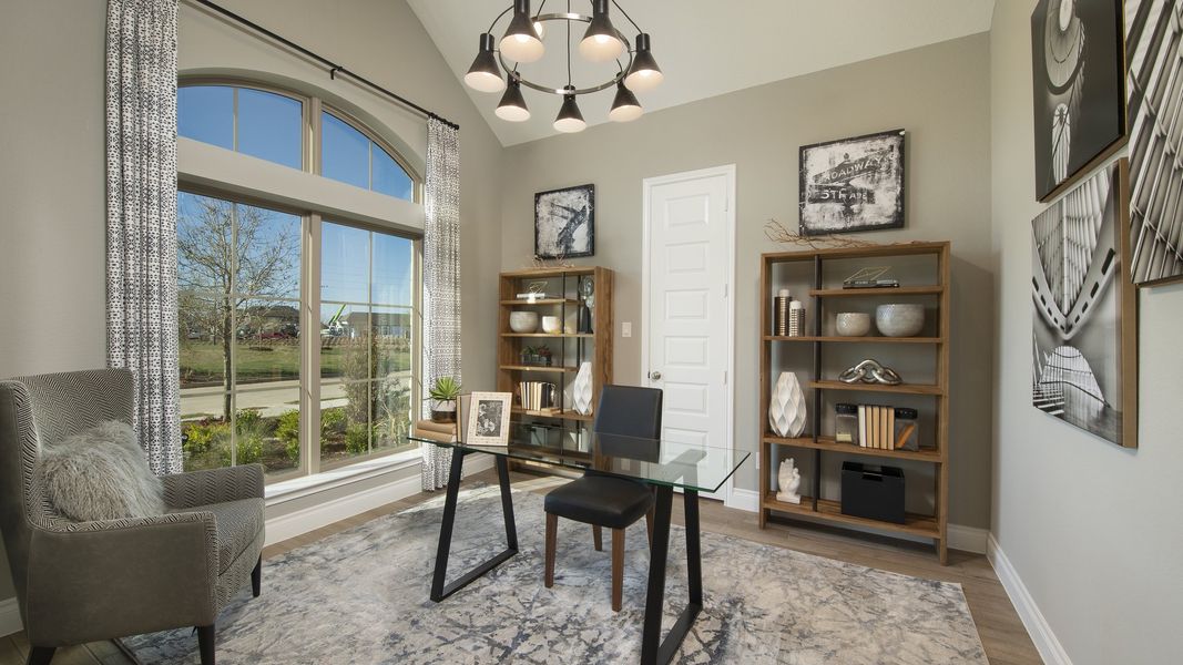 Furnished interior view inside a new home in Midline, Houston (Image 9).