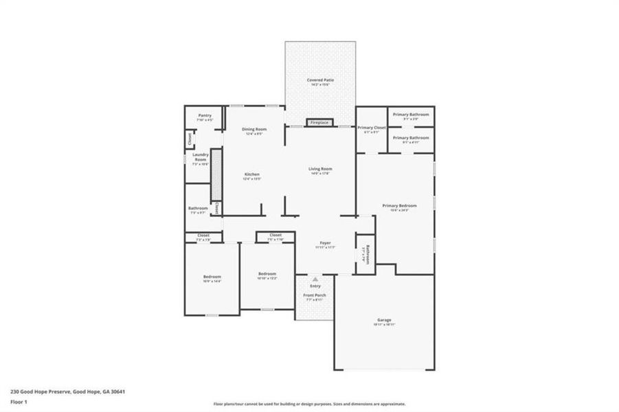 2D floor plan layout of this home in , Good Hope, GA (Image 5).