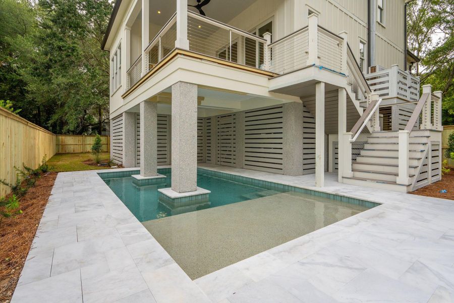 Exterior details and patio area of a home in , Isle Of Palms (Image 39). Exterior details and patio area of a home in , Isle Of Palms (Image 39).