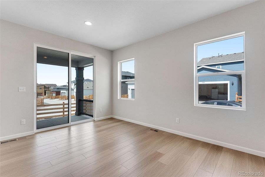 Spacious, unfurnished interior of a new home in Crescendo Collection at Reunion, Commerce City (Image 18). Spacious, unfurnished interior of a new home in Crescendo Collection at Reunion, Commerce City (Image 18).
