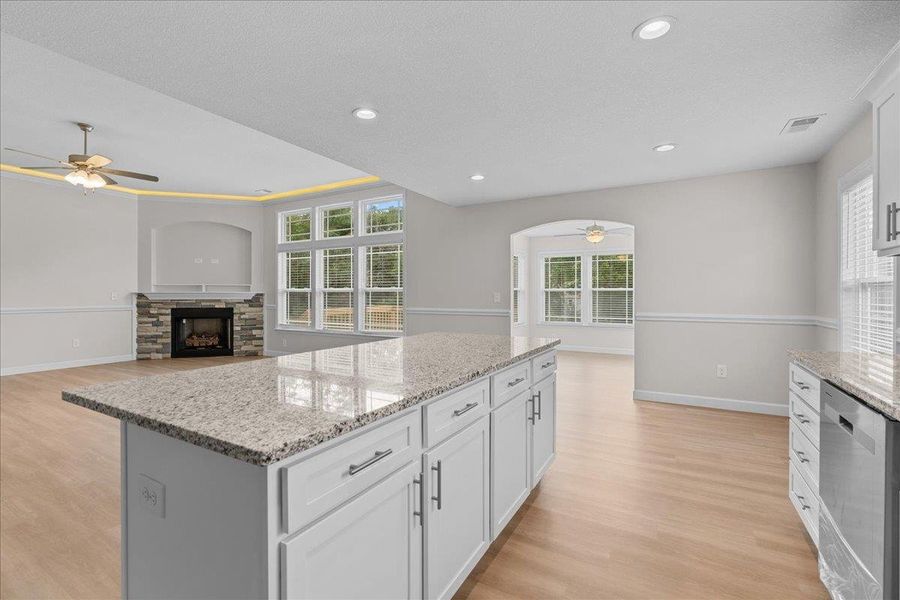 Furnished interior view inside a new home in Fall Creek, Inman (Image 6).