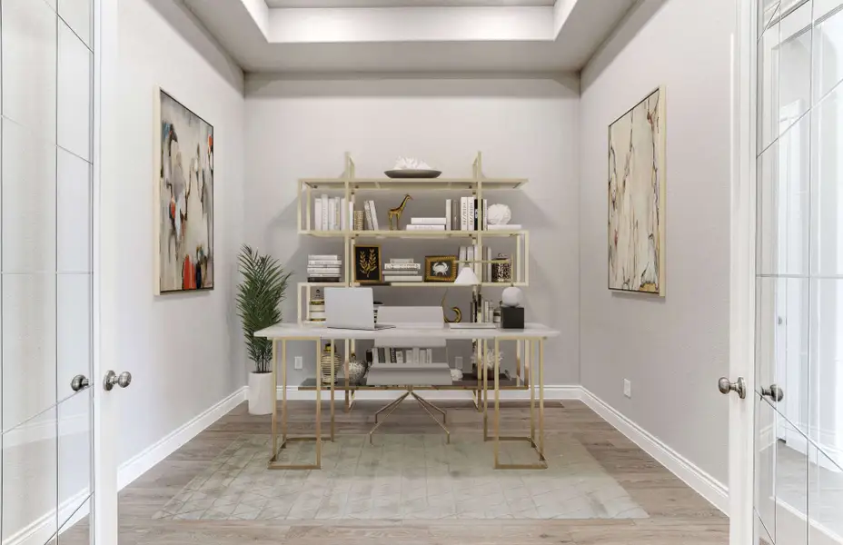 Representative furnished interior of a home built from the 2909 by Ravenna Homes in The Woodlands Hills 65′, Willis (Image 3). Representative furnished interior of a home built from the 2909 by Ravenna Homes in The Woodlands Hills 65′, Willis (Image 3).
