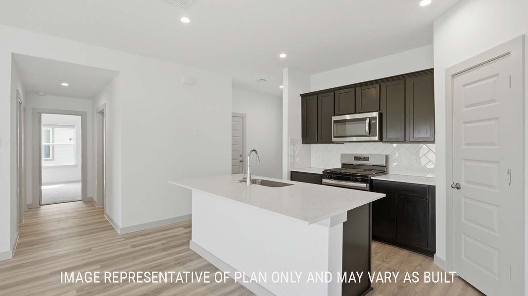 Representative furnished interior of a home built from the Elgin by D.R. Horton in Reserve at Mallard Lakes, Orange (Image 4).