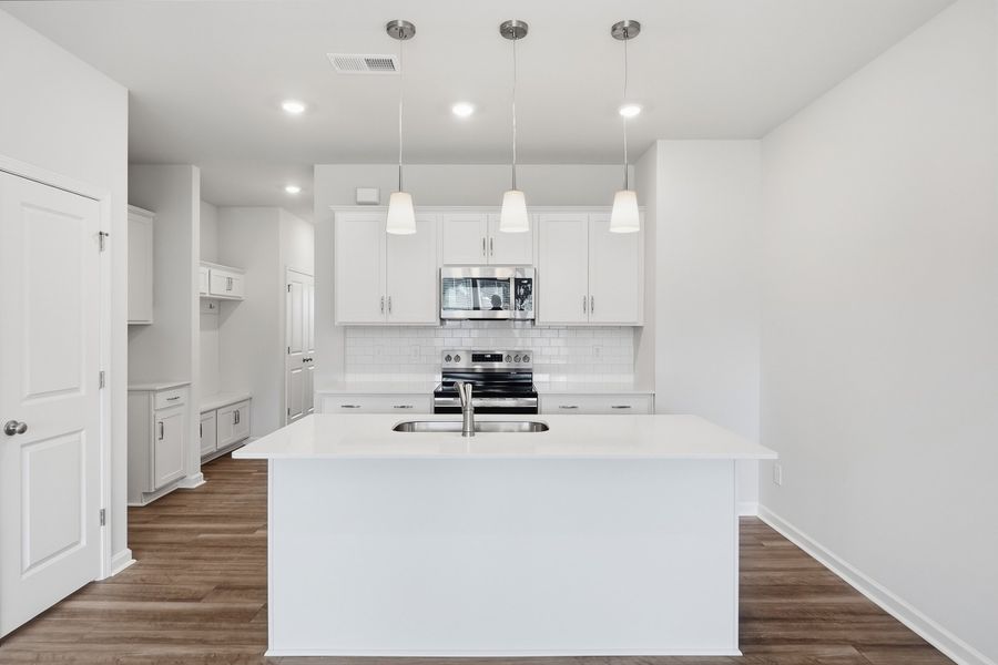 Furnished interior view inside a new home in Nichols Landing, Charlotte (Image 4).