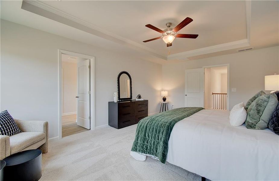 Furnished interior view inside a new home in Enclave at Evergreen, Fairburn (Image 23).