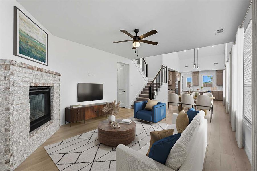 Furnished interior view inside a new home in Hillstead, Lavon (Image 8).