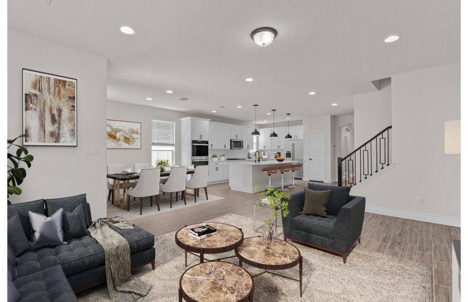 Representative furnished interior of a home built from the Caldwell by Pulte Homes in Bison Ridge, San Antonio (Image 8).